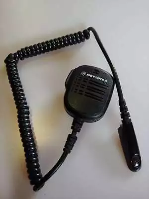 Motorola Mobile Radio Tactical Shoulder Microphone HMN9052E With Lapel Clip #UB • $17.99