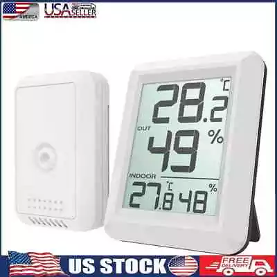 $16.36 • Buy Digital Wireless Hygrometer Indoor Outdoor Thermometer Humidity Monitor 