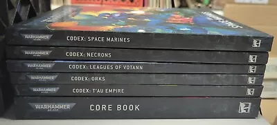 Warhammer 40k Codex Book Lot 2020-22 Core T'Au Empire Orks Necrons Space Marines • £20.09