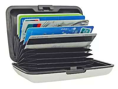 12 Slots Metal Cards Wallet Multi Pockets Aluminum Purse Credit Card Organizing • $18.09