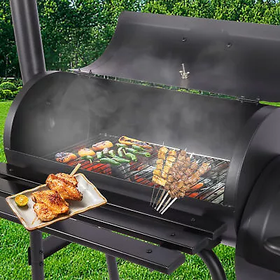 43  Outdoor BBQ Grill Charcoal Barbecue Pit Patio Backyard Meat Cooker Smoker • $178.36