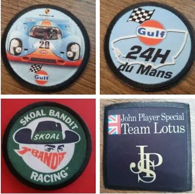 24 Le Mans Gulf Jps Racing Skoal Bandit Racing F1 Car  Sew / Iron On Patch • £5.99