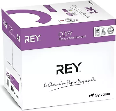 A4 Rey White Printer Paper Copy Paper 5 Reams 2500 Sheets Stationary Office BOX • £25.99