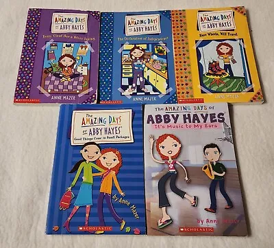 $14.95 • Buy Lot Of 5 THE AMAZING DAYS OF ABBY HAYES Books ANNE MAZER Scholastic 1 2 4 12 14