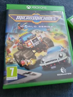 Micro Machines World Series Xbox One Game Ex-Display Case Disc Unused • £9