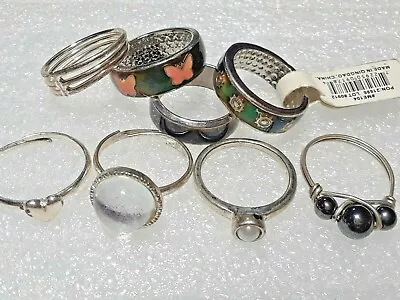 Size 5 Rings And Adjustable. Mood Rings And More. Some Vintage. You Get All 8 • $31.49