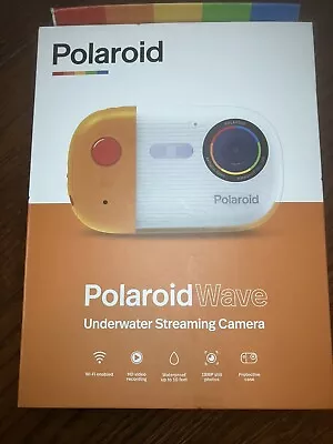 Polaroid Wave Underwater Camera HD Video Recording 18MP Orange/White • $17.97