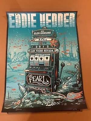 Eddie Vedder Las Vegas Poster Pearl JamGig Tour Edition Munk One 2012 4/10/12 • $64.99