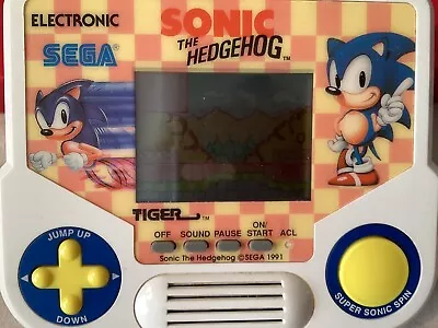 Vintage 1988 Sega Sonic The Hedgehog Handheld Game Tiger Electronic For Repair • £9.99