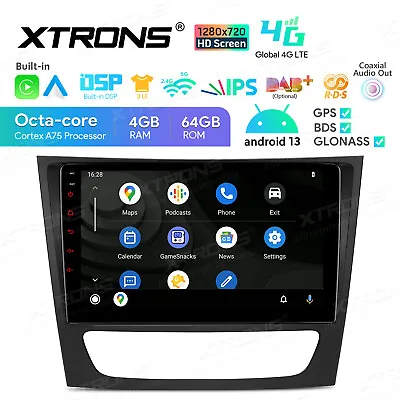 4G Android 13 8Core Car GPS Stereo Radio For Mercedes Benz E-W211 E320 E500 E350 • $289.99