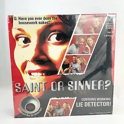 £12.55 • Buy Saint Or Sinner? Board Game Lie Detector Parker Hasbro New Sealed