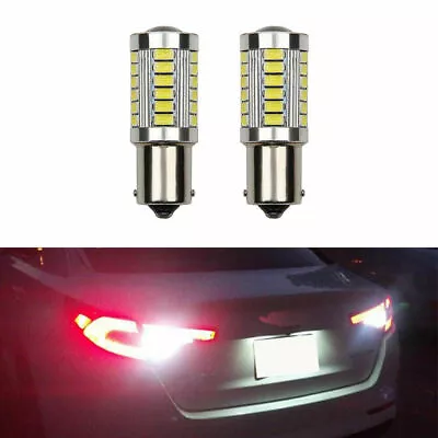 2X 1156 P21W BA15S 382 LED Reverse DRL Turn Sidelight Bulb CANBUS Error Free 12V • £4.89