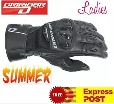 Womens DRIRIDER AERO MESH 2 Motorcycle Gloves New Summer Female Ladies Vented • $65