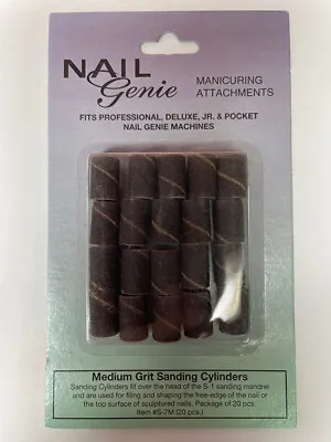 Nail Genie Medium Grit Sanding #S-7M Cylinders 20pcs • $8.99