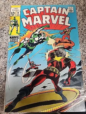 Captain Marvel #9 ( 1969 Marvel Comics) Gene Colan Cover Art • $5.99