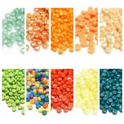 8mm Round Darling Dotz - Round Mosaic Tiles In Choice Of Colours - 50g • £2.45