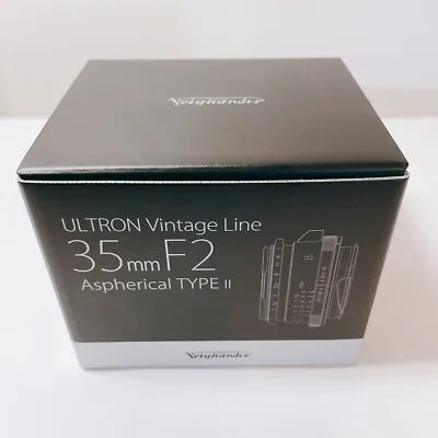 VOIGTLANDER Ultron Vintage Line 35mm F2 Aspherical Type II VM Lens -Black -Fast! • $586.48