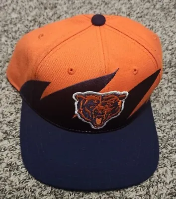 Chicago Bears New Mitchell & Ness Sharktooth Orange Blue Era Snapback Hat Cap • $24.99