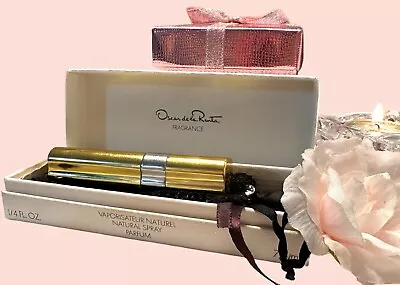 Vintage Oscar De La Renta Refillable Spray & Original Box & Ephemera Collectible • $49.99