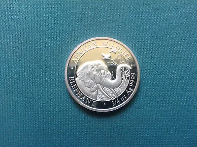 **Low Mintage** 2018 Somalia African Wildlife Elephant .9999 Silver 1/4 Oz Coin • $27.49