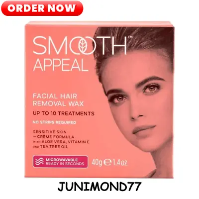 Smooth Appeal Microwave Formula Facial Hair Remover Wax - Professional Hair -UK • £11.99