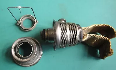 Vintage Super Aladdin Oil Lamp Nickel Funnel Holder Burner & Loxon Mantle • £25