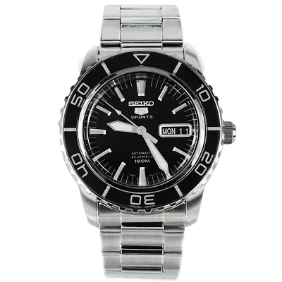 $289 • Buy SEIKO 5 Sports SNZH55K1 7S36-04N0 Automatic Watch Fathoms Steel Black Mechanic