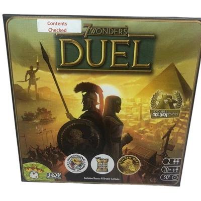 7 Wonders Duel Board Game Complete Cards Repos Production Spartan War Battle • £15.71