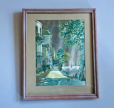Vintage 1980s Iridescent English Cottage Homes Framed Art 12” Wall Decor 33 • $37.72