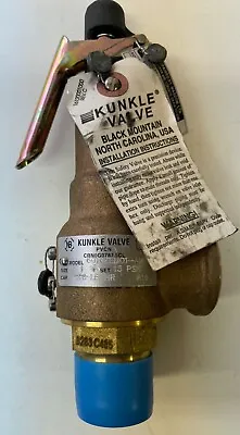 KUNKLE SAFETY VALVE 6010EEM01-AM 1  INLET 1  OUTLET SERIES 6000 15 Psi Steam • $137.70