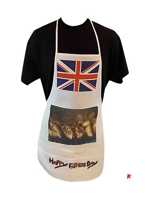 Union Jack Flag Happy Fathers Day Kitchen Aprons For All Cooking BQ's • £14.99