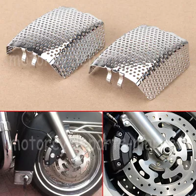 $17.98 • Buy Stainless Steel Front Caliper Inserts Pair For Harley V-Rod Touring Street Glide