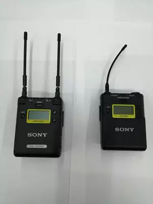 £572.02 • Buy SONY Wireless Microphone URX-P03D/UTX-B03 Set Of 2 Used Battery Powered Black