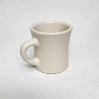 Vintage 1950 VICTOR Stamped 6 Oz Ivory Coffee Mug Heavy 3.5 Inches USA MCM • $18