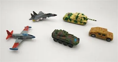 Lot Of 5 Vintage Micro Machines Army Navy Planes Jets Tanks • $28.45