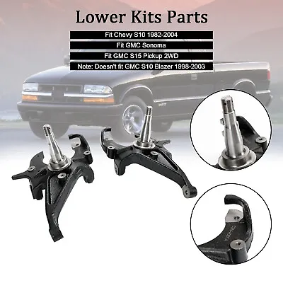 2  Drop Front Spindles Fit Chevy S10 1982-2004 Fit GMC S15 Sonoma Lowering Kit L • $129.73