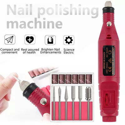 USB Electric Toe Nail Drill Grinder Nail File Professional Manicure Pedicure • £8.89