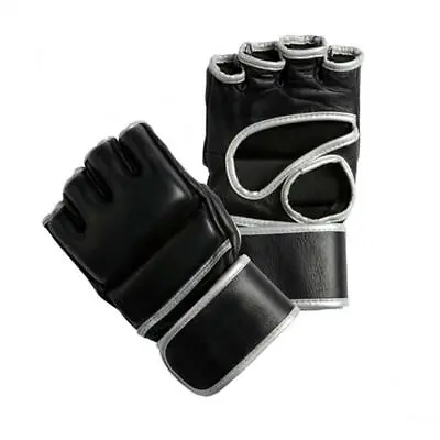 MMA Leather Boxing Gloves Grappling Training Martial Art Kickboxing Punching Bag • $12.99