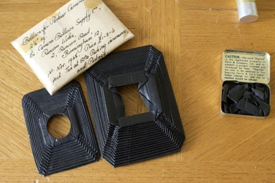 £2 • Buy Leather Vintage Camera Bellows. Three New Old Stock