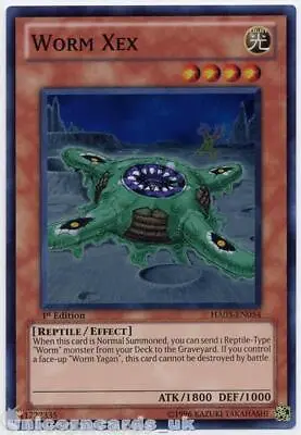 HA03-EN054 Worm Xex Super Rare 1st Edition Mint YuGiOh Card • £0.99