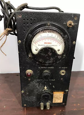 $50 • Buy Ballantine Laboratories 300 Electronic Ac Voltmeter Vacuum Tube