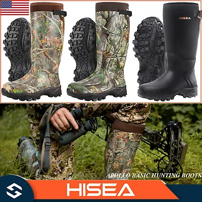 HISEA Men's Hunting Boots Neoprene Insulated Rain & Snow Muck Mud Working Boots • $65.98