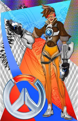 $23.82 • Buy Overwatch Tracer Gamer Art 11 X 17 High Quality Poster 