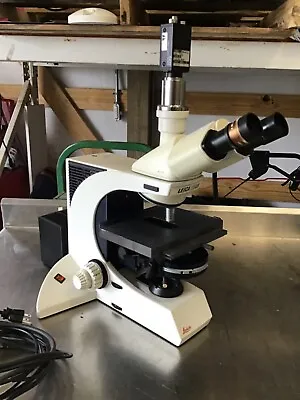Leica DMLB Microscope W/ Objective And CCD Camera • $700