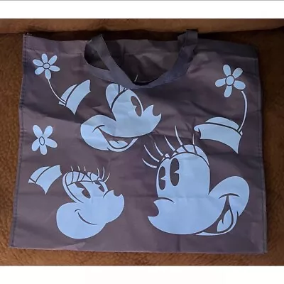 Disney Store Mickey & Minnie Mouse Blue Reusable Tote Gift Beach Bag 12” X 16” • $9.95