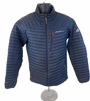 Eddie Bauer Jacket Mens Small Dark GrayFirst Ascent Full Zip 800 Storm Down • $26.75