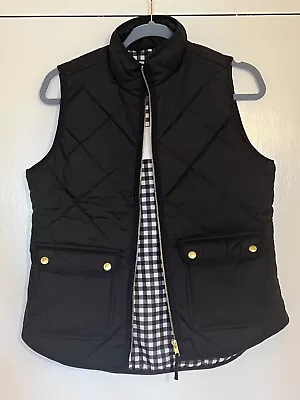 J Crew Vest Women’s Puffer Zip Up Quilted Outerwear Black Size XS NWT $98 • $45.99