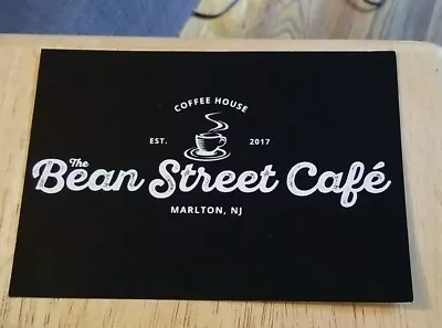 Bean Street Cafe Coffee House Marlton New Jersey Oversized Postcard Ephemera NJ • $11.99