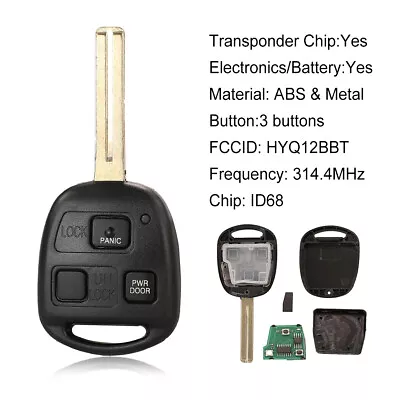 $18 • Buy 1 Replacement For Lexus RX400 RX350 RX330 Power Door Keyless Remote Car Key Fob