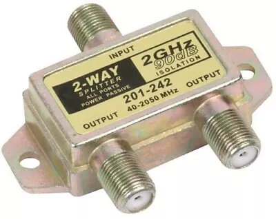 Steren 2-Way 2.4GHz 90dB Power Pass Splitter - 201-242 • $6.99